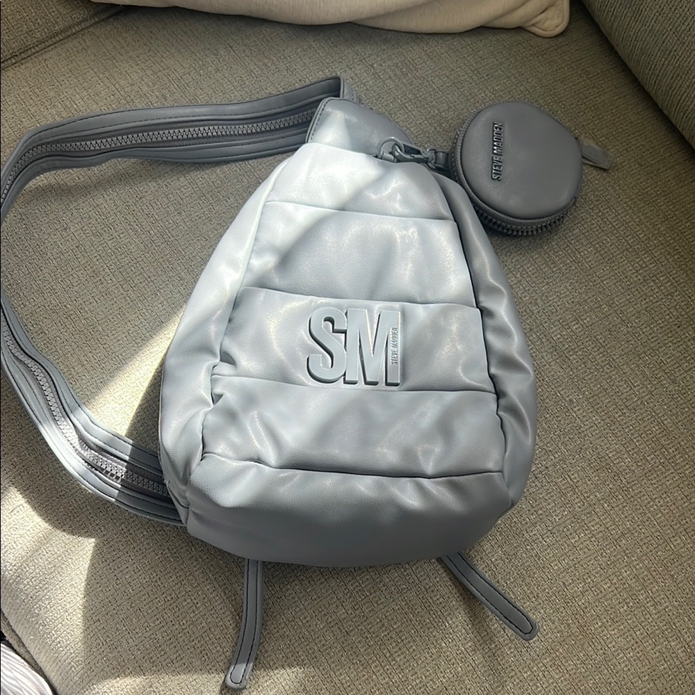 Steve Madden Gray Backpack with Sporty Design
